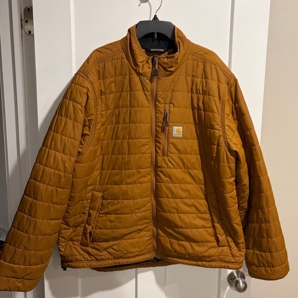 Carhartt MEN'S RAIN DEFENDER INSULATED JACKET - RELAXED FIT - LIGHTWEIGHT - XL